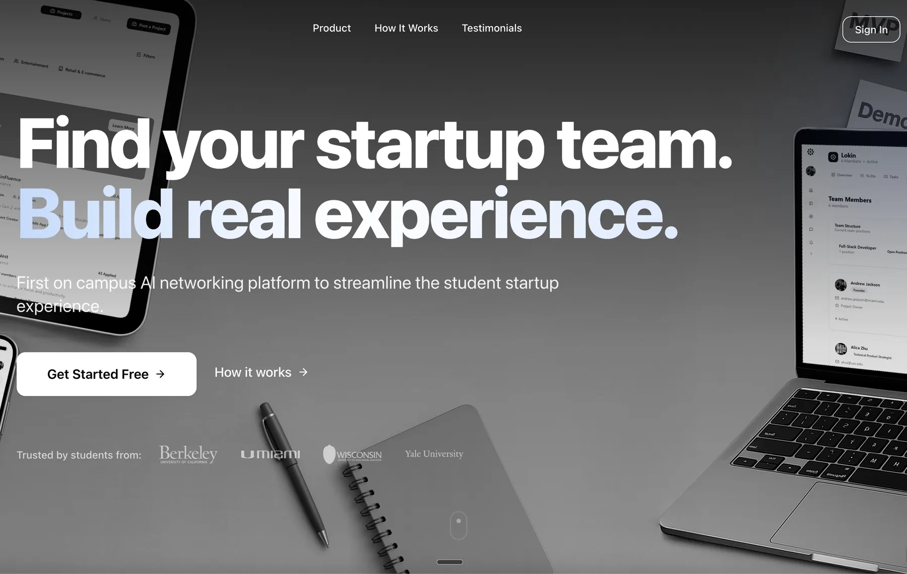 Lokin desktop interface